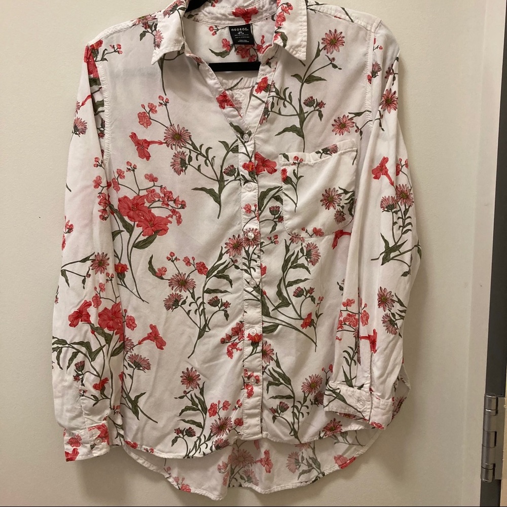 George - floral button down - size large